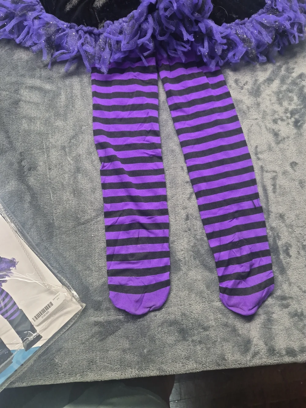 Shreddy Witch Toddler Costume - Black & Purple - Picture 5 of 6